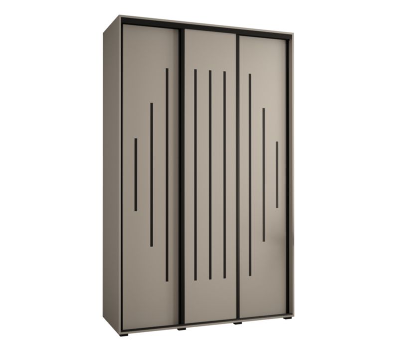 Szafa przesuwna Abiks 60 wysoka Dakota 12 160 kaszmir+kaszmir+czar 1 szt