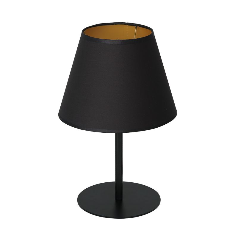 Lampa stołowa Luminex Arden czarny mat-złota 1 x E27 x 15W IP20 wym: 33 x 20 x 20 cm metal - 1 szt.