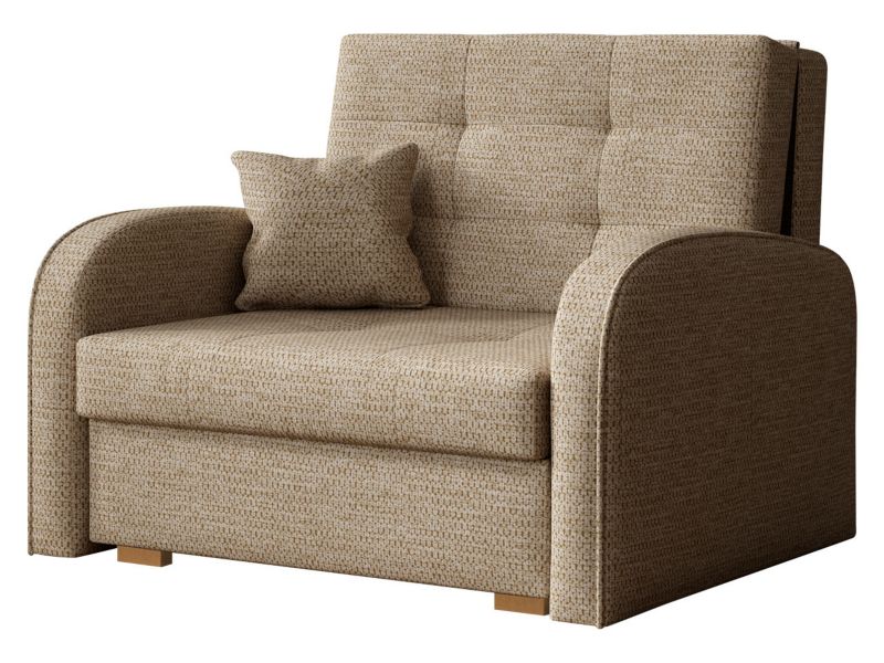 Kanapa rozkładana MIRJAN 24 Viva Gold I ciemnobeżowa plecionka 1 szt.