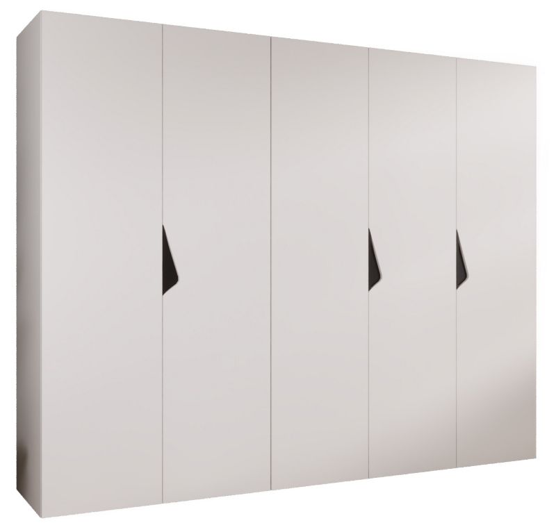 Szafa uchylna otwierana Abiks SANDI 1 250 wys 202 cm Biały + Czarny 1 szt