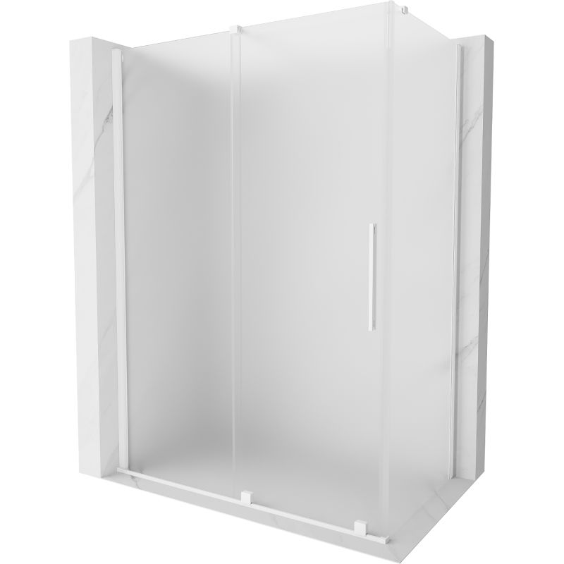 Kabina prysznicowa prostokątna Mexen Velar szronowa, biała 160x100 cm 1 szt.