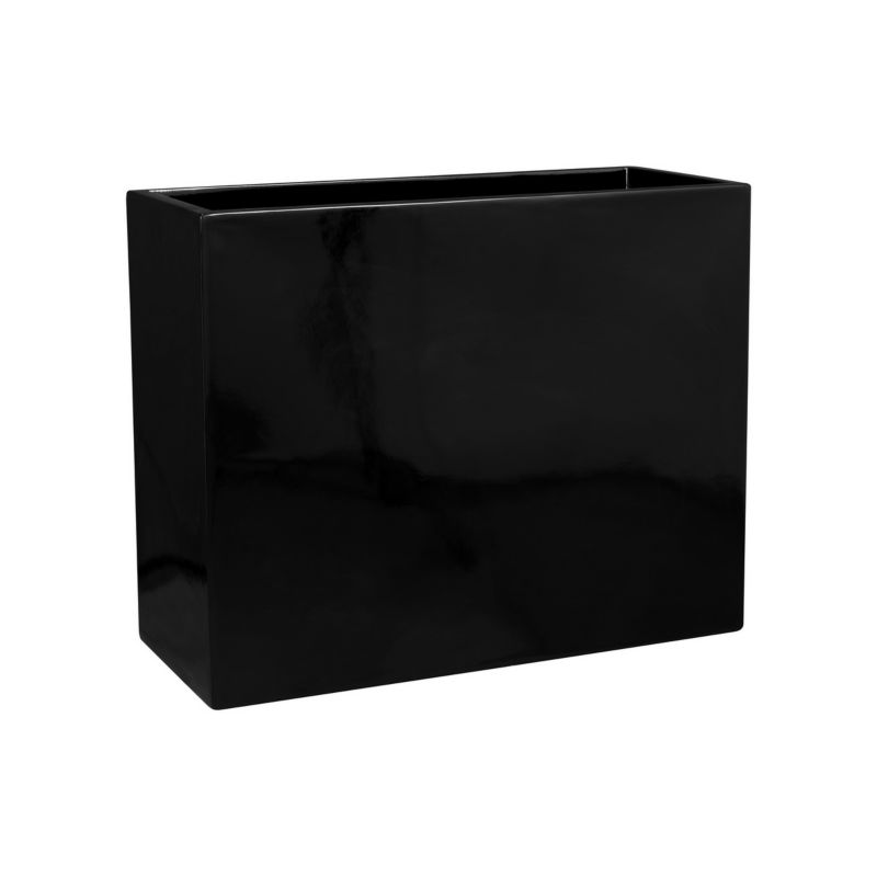 Doniczka Zadora Z Włókna Szklanego Na Taras Do Domu D272L Czarny Połysk 1 szt