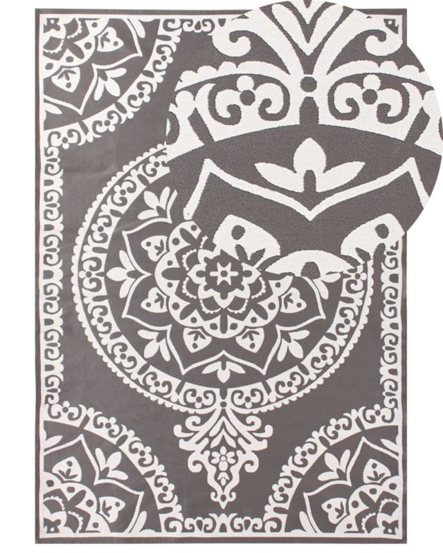 Dywan zewnętrzny Kohima Szary 160 x 230 cm 1 szt.