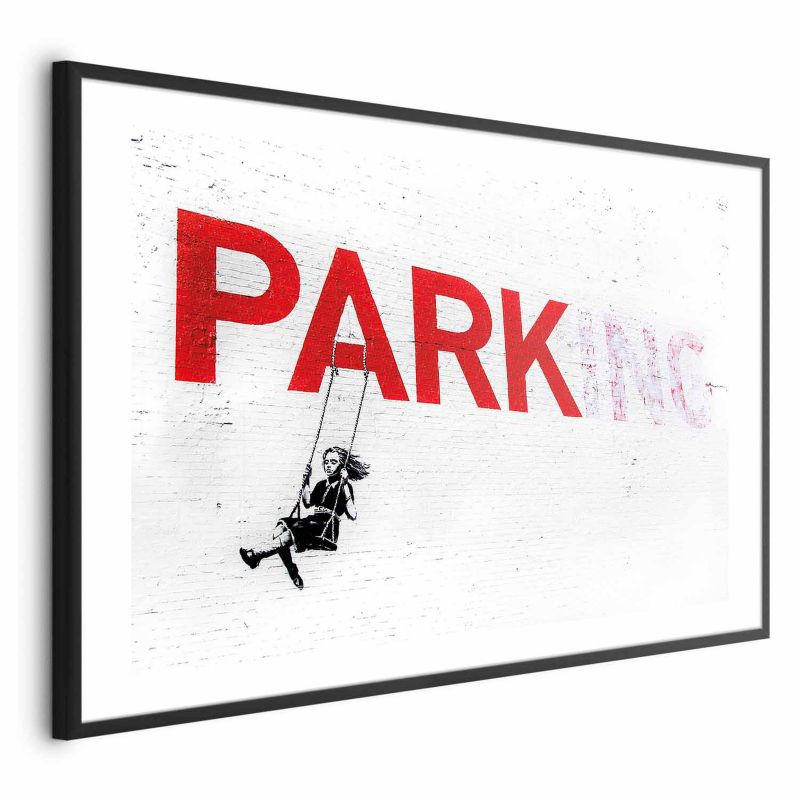 Plakat Artgeist Parking 90x60 cm z ramą czarną 1 szt