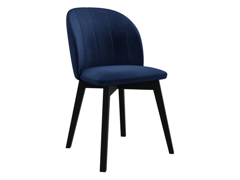 Krzesło do jadalni MIRJAN 24 S100 czarny + granatowy 1 szt.
