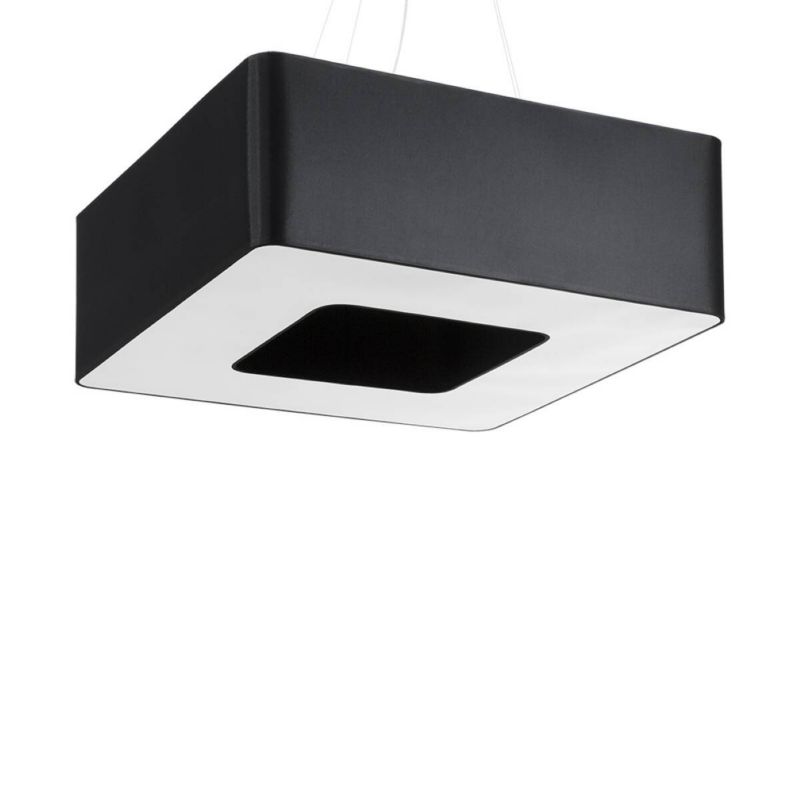 Lampa wisząca Sollux Lighting Urano 8280 czarna szerokość 60 cm 8xE27 x 1 szt.