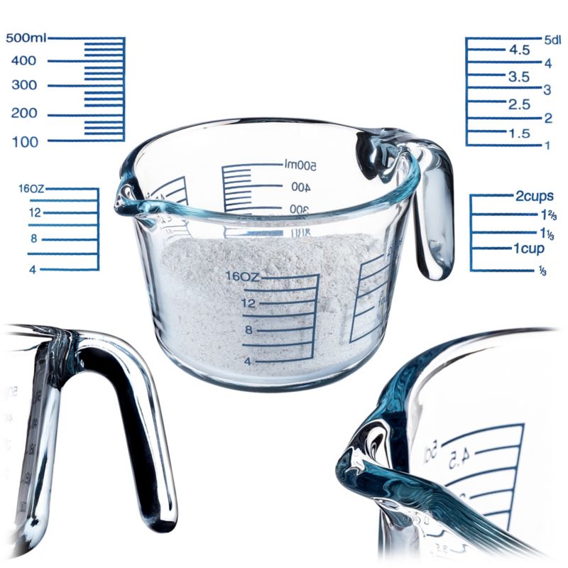 Miarka Kuchenna KADAX Z Podziałką 0,5L Szklana 1szt.