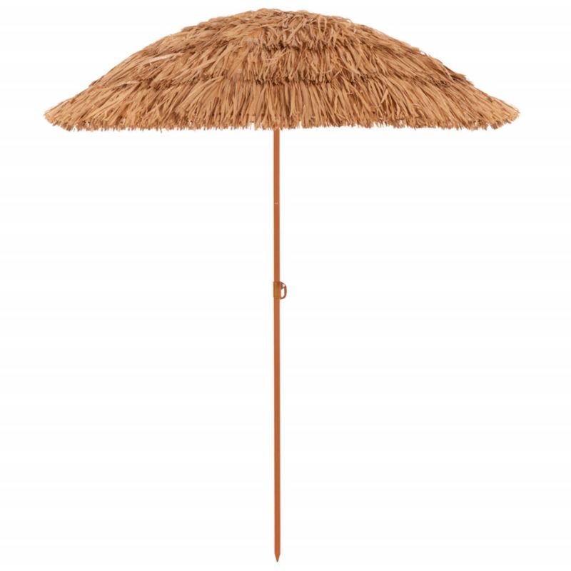 Parasol ogrodowy Springos składany parasol plażowy, z regulacją wysokości, hawajski, brązowy 1 szt.