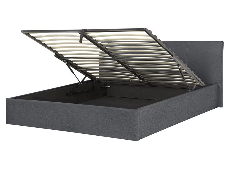 Łóżko Orbey 160 x 200 cm Szary 1 szt.