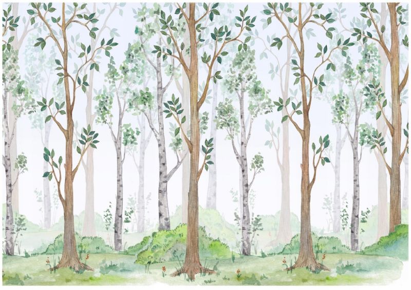 Fototapeta Na Flizelinie WALLARENA 250x175 cm Tapeta Dziecięca Drzewa Las 1 szt.