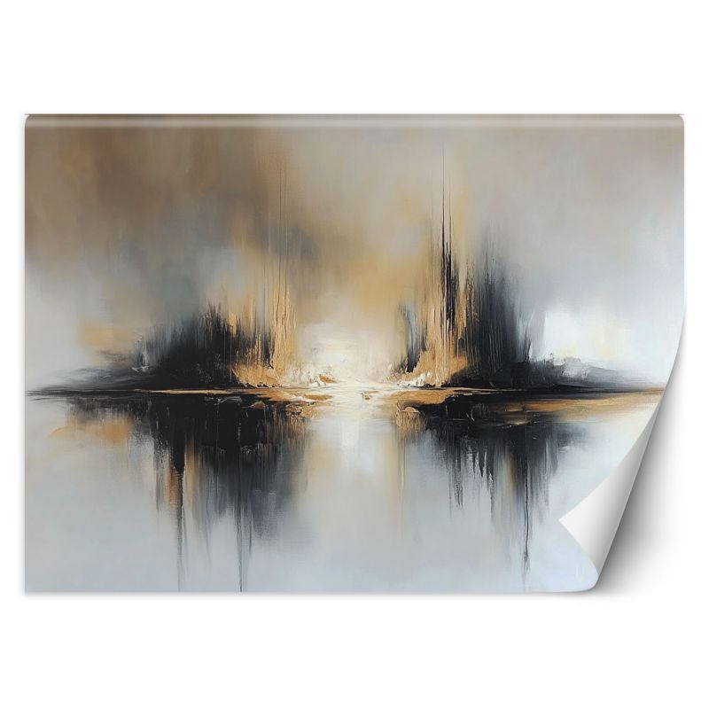 Fototapeta Feeby Abstrakcja Beżowo Szara 350x245 1 szt