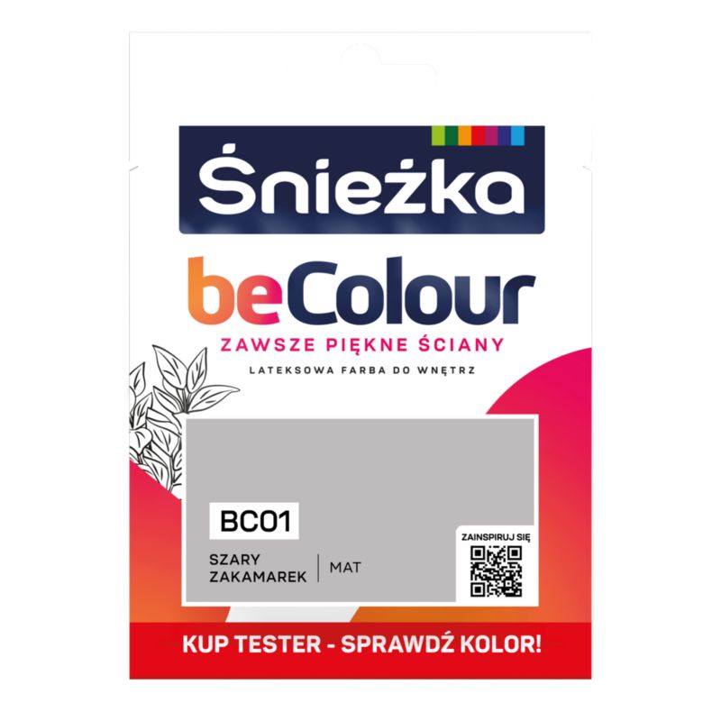 Tester farby Śnieżka Becolour szary zakamarek 25 ml