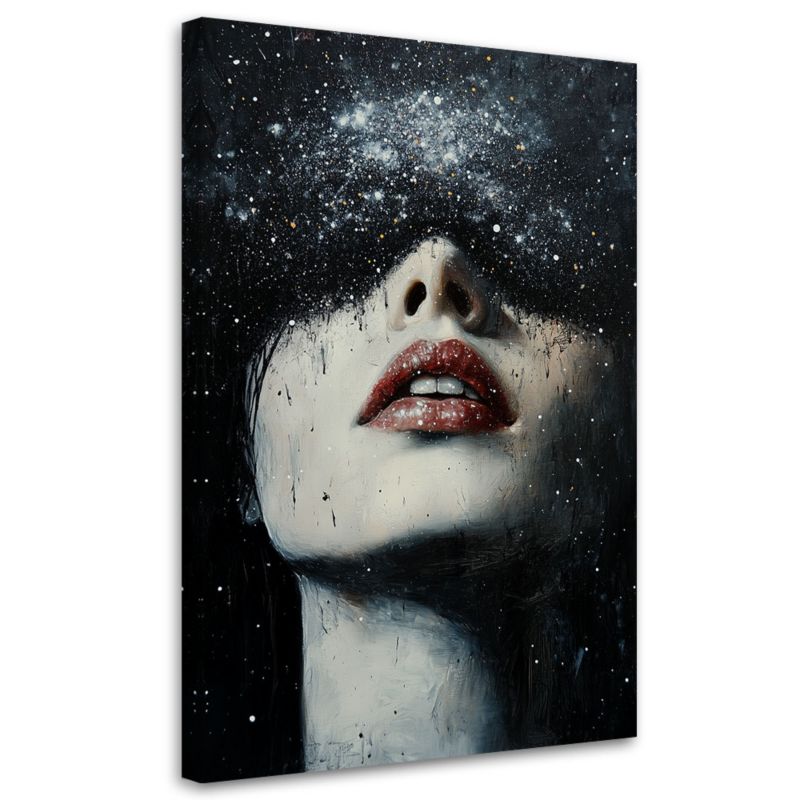 Obraz nowoczesny Feeby Kobieta Portret Gwiazdy Abstrakcja 80x120cm 1szt