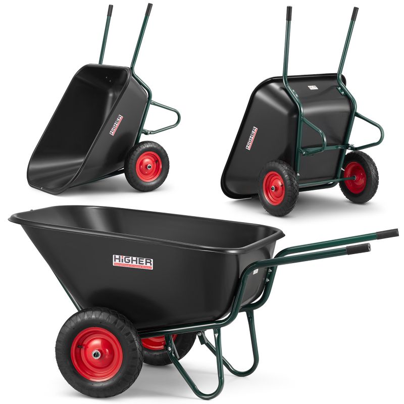 Taczka wózek paszowy koleba dwukołowa 300L 250kg HIGHER 1szt.