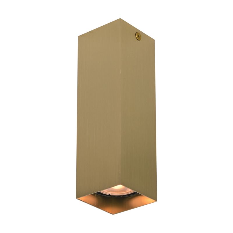 Reflektor sufitowy Italux Ander mosiężno-czarny nowoczesna 1 x GU10 x 10W IP20 wym: 17 x 5,8 x 5,8 cm - 1 szt.