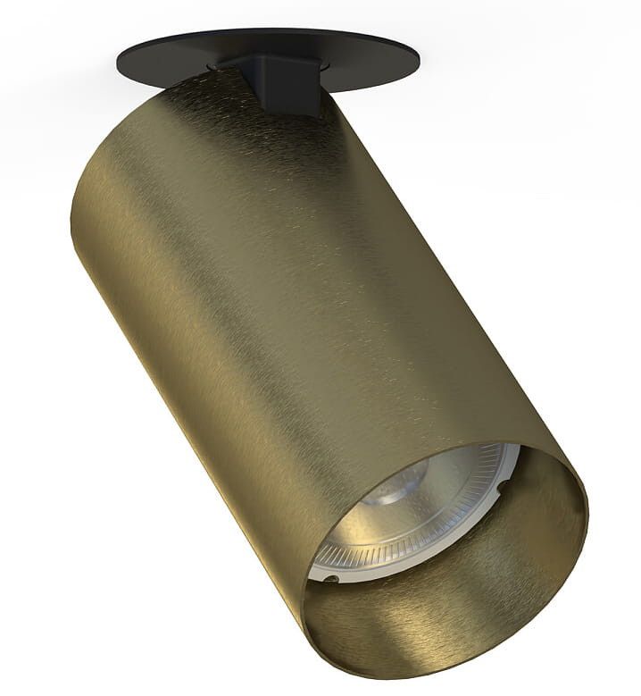 Oprawa sufitowa wpuszczana Nowodvorski Lighting Mono mosiądz ruchoma 1 x GU10 x 10W IP20 wym: 11 x 5,5 x 5,5 cm okrągła - 1 szt.