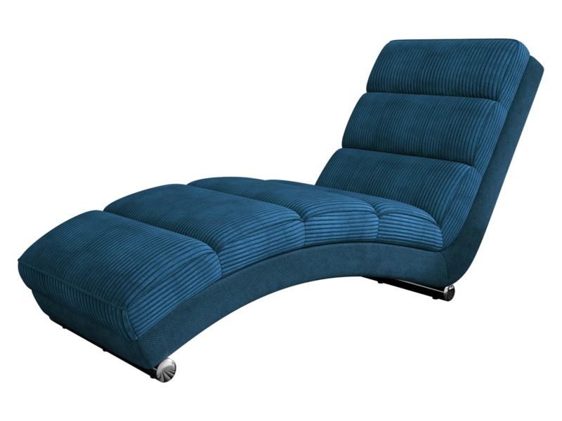 Szezlong MIRJAN 24 wypoczynkowy Holiday Sztruks kobaltowy/atlantycki 1 szt.