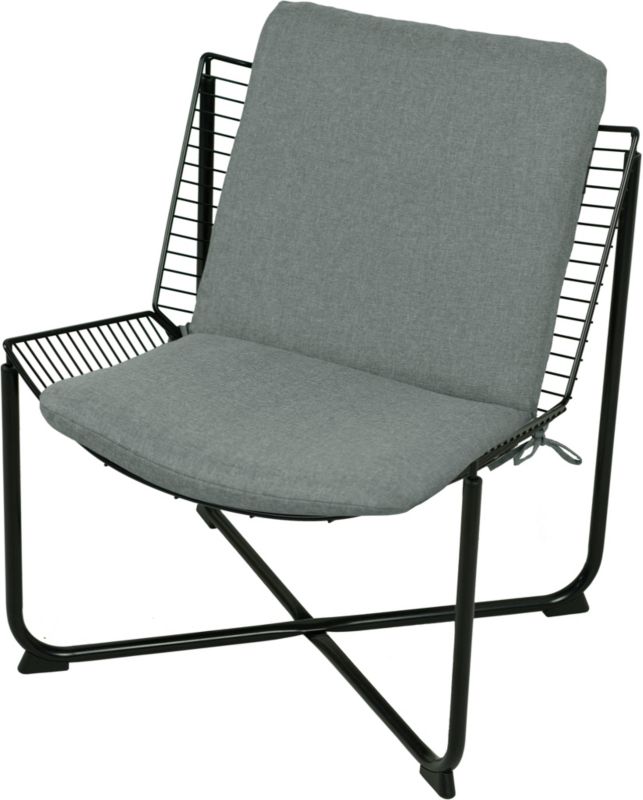 Poduszka na fotel metalowy AMPO IKEA jasny szary melanż 1 szt.