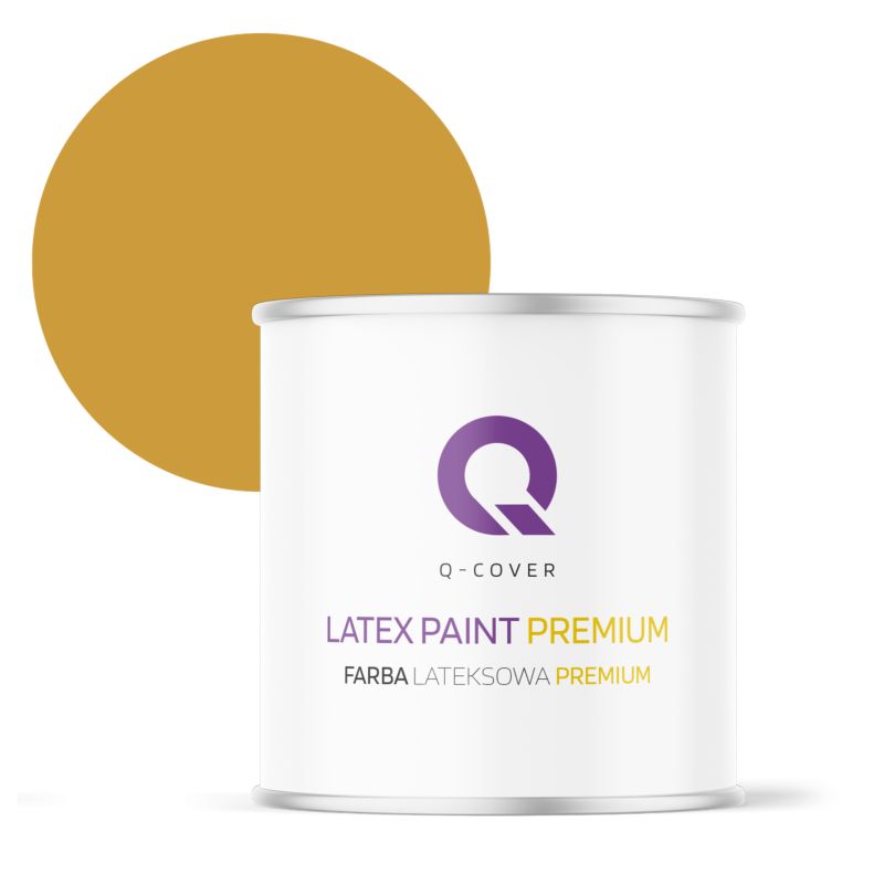 Farba Lateksowa Premium Plamoodporna do Ścian i Sufitów Q-Cover Sepia H6737 Głęboki Mat 2L