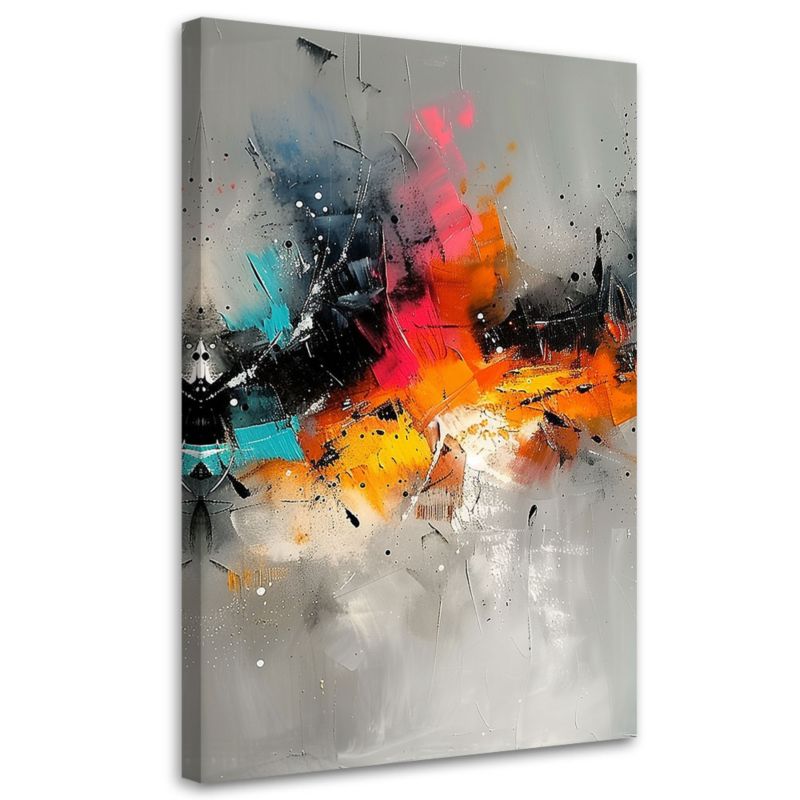 Obraz nowoczesny Feeby Kolorowa Abstrakcja Ekspresja 70x100cm 1szt