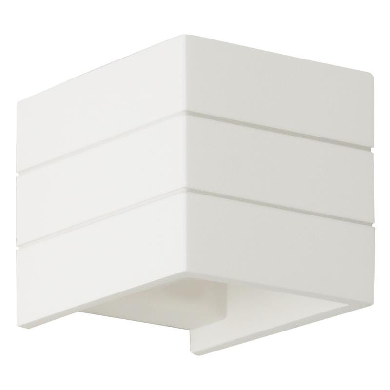 Kinkiet ścienny Lampex Kris biały 1 x G9 x 40W IP20 wym: 11 x 11 x 11 cm - 1 szt.