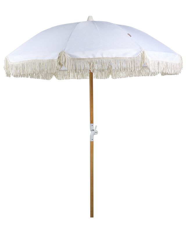 Parasol ogrodowy 150 cm biały Mondello 1 szt.