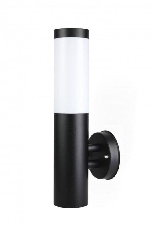 Kinkiet ścienny zewnętrzny SU-MA Inox czarny 1 x E27 x IP44 wym: 33,6 x 7,5 x 15,4 cm - 1 szt.