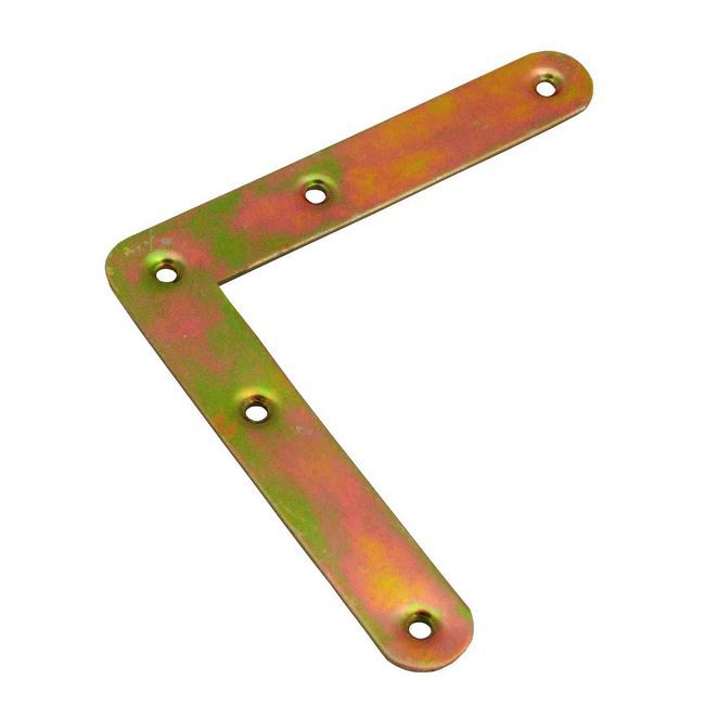 Narożnik wąski 17 x 100 x 100 mm ocynk żółty