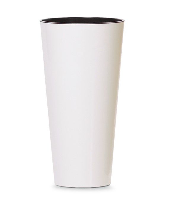 Doniczka Tubus Slim, Prosperplast, Biały, 200 mm, 1 szt.