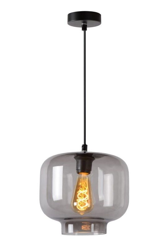 Lampa sufitowa wisząca Lucide Medine 0554 czarno-przezroczysty szerokość 25 cm 1xE27 x 40W 1 szt.