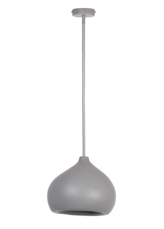 Lampa wisząca Sigma Lighting Mauro 0230 szara nowoczesna 1xE27 x 1 szt.
