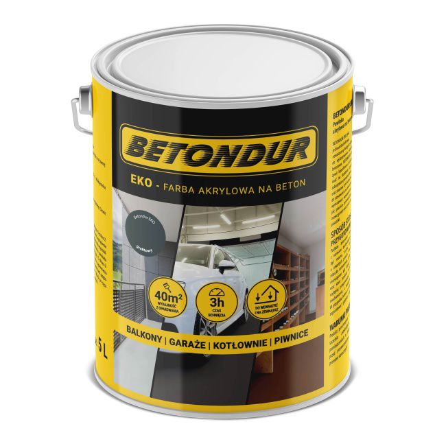 Farba do betonu Betondur Eko grafitowa 5 l