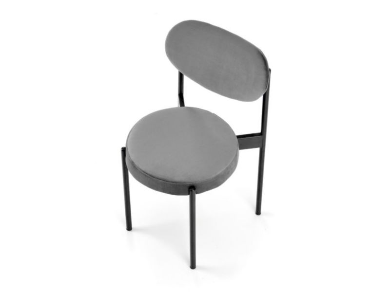 Krzesło Halmar tapicerowane K509 VELVET szare 1 szt