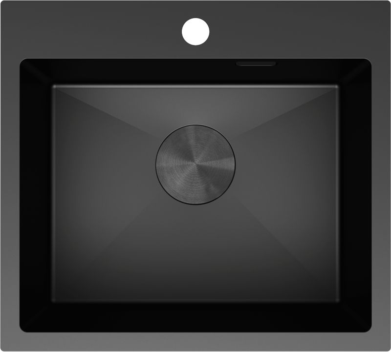 Zlewozmywak wpuszczany Mexen Solix czarny 500 x 450 mm 1-komorowy 1 szt.