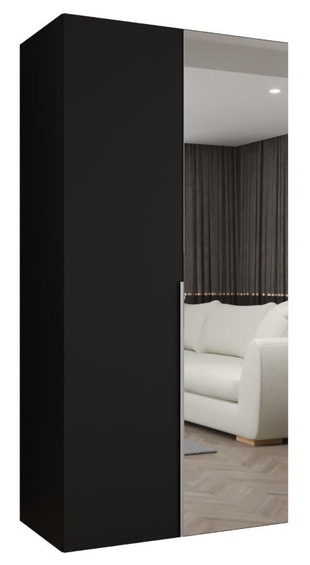 Szafa uchylna otwierana ALICANTE 2 100 wys 202 cm Czarny + Kaszmir 1 szt