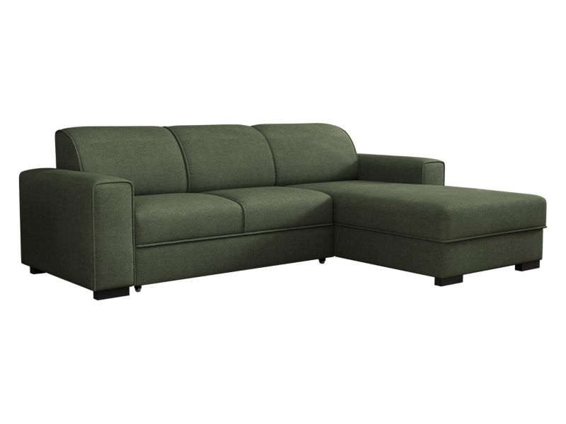 Narożnik z funkcją spania MIRJAN 24 Luis prawy mchowy welur 1 szt.