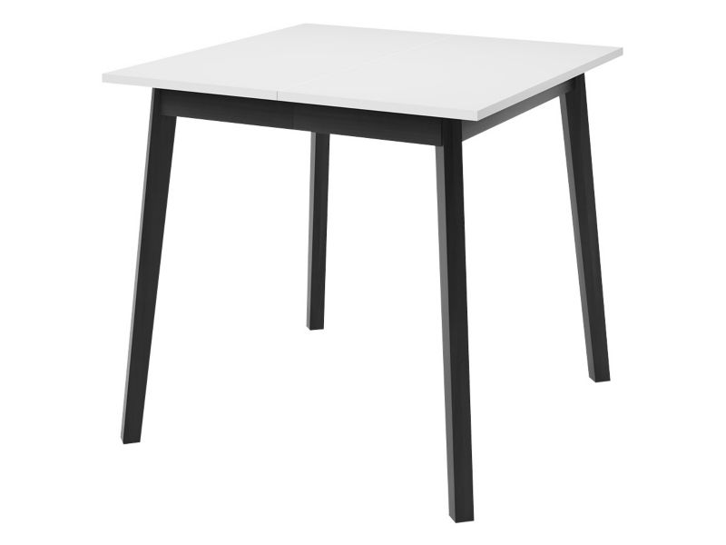 Stół MIRJAN 24 rozkładany Ariel S 85/85 biały/czarny 1 szt.