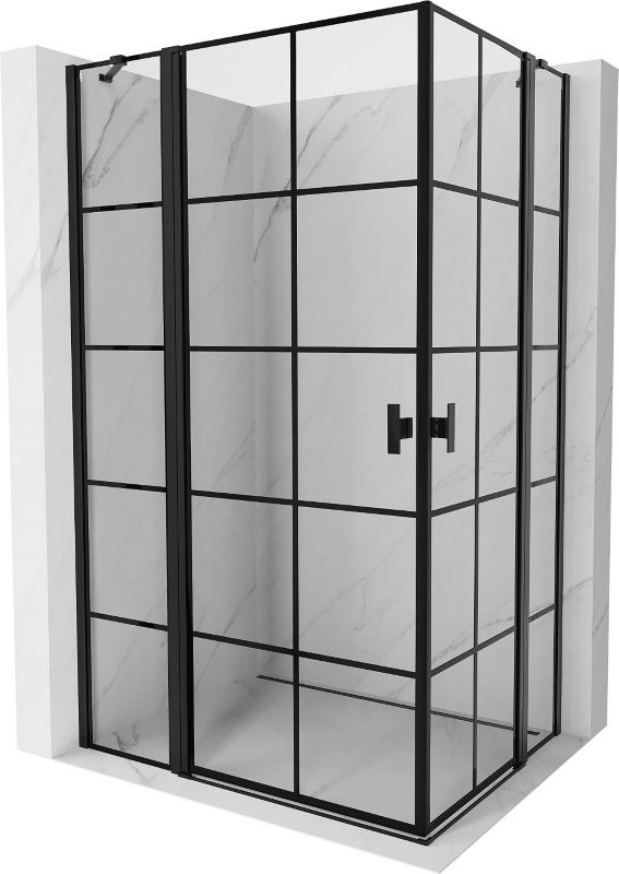 Kabina prysznicowa Mexen Mist czarna 105 x 85 cm 8A4-105L-085P-70-77 1 szt.