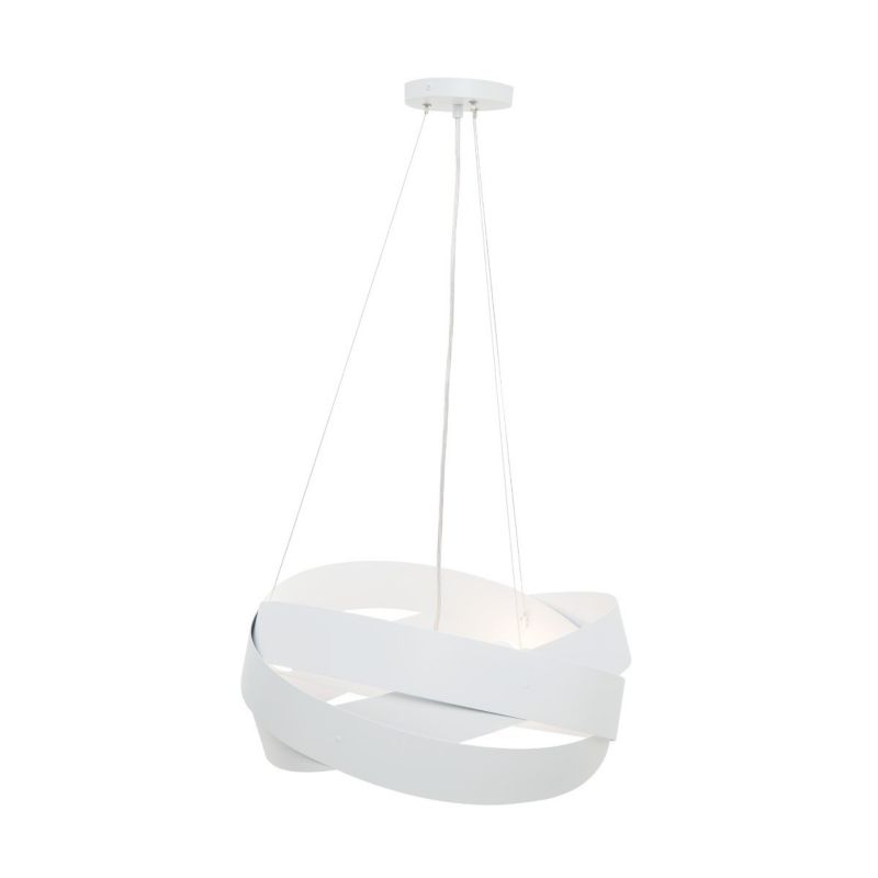 Lampa wisząca Zuma Line Tornado biała wym: 25 x 50 x 50 cm 3xE27 x 40W 1 szt.