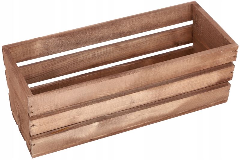 Skrzynka drewniana KOTARBAU balkonowa brązowa 40 cm 1 szt.