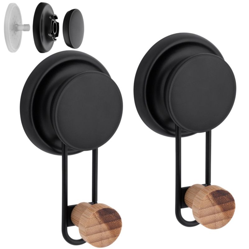 Wieszak łazienkowy GAVI Yoka Home na ręczniki na przyssawkę 2 szt - 1 szt.