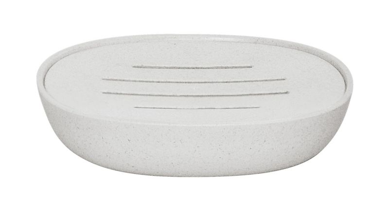 Mydelniczka Kleine Wolke Belgrano perforowana bambusowe włókna szara 11x11 cm 1 szt.