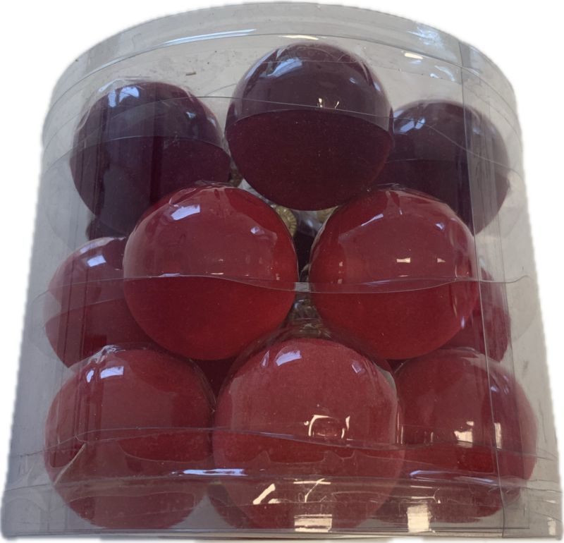 Zestaw bombek szklanych MAG 5 cm welurowy 15 szt.