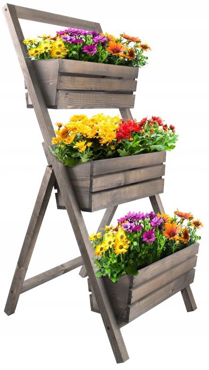 Kwietnik ogrodowy KOTARBAU drewniany szary 105 cm 1 szt.