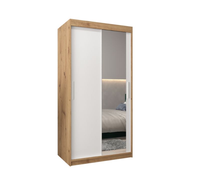 Szafa przesuwna Garderoba Abiks Tokyo 2 100 artisan + biały 1 szt.