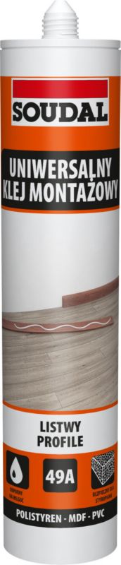 Klej montażowy do listew i profili Soudal 280 ml