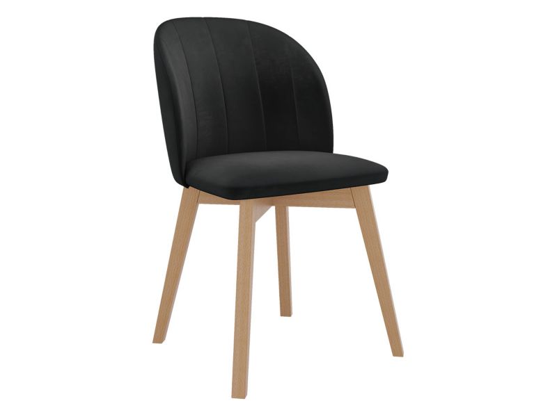 Krzesło do jadalni MIRJAN 24 S100 natura + czarny 1 szt.