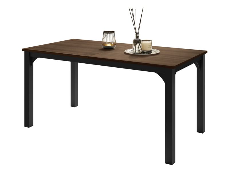 Stół rozkładany MIRJAN 24 Focus 160 czarny/orzech franklin tobacco 1 szt.
