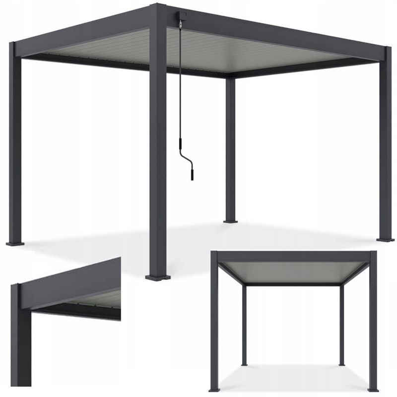 Pergola Ogrodowa Gutroof Tarasowa Sterowana Automatycznie Led Elegance 3x4m 1 szt