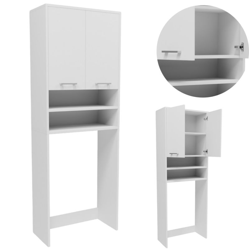 Szafka łazienkowa Matkam FIN1802DBIA nad pralkę biała 1 szt.